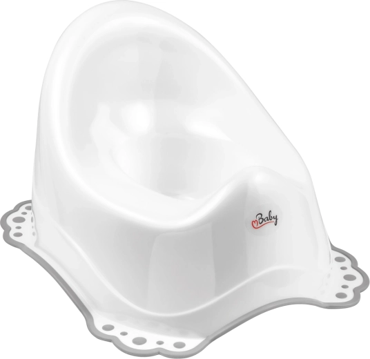 MALTEX противохлъзгащо детско гърне с музика Classic - 1 брой – Бял