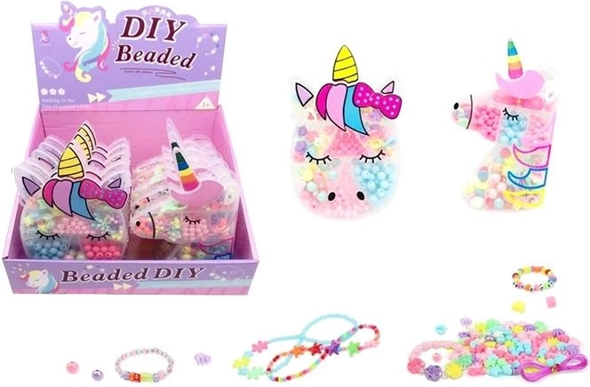 Мъниста Unicorn – комплект за изработка на бижута в кутия еднорог