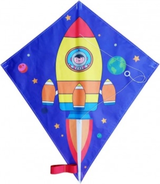 Летящ змей Космическа ракета 70x60 см