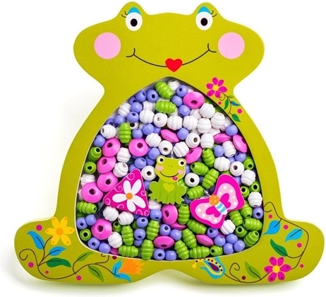 Wooden Frog Beads for Stringing