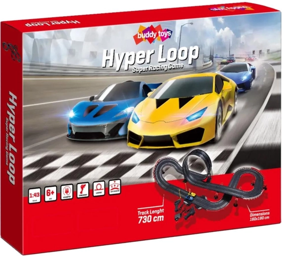 Hyper Loop Slot Car Track Buddy Toys