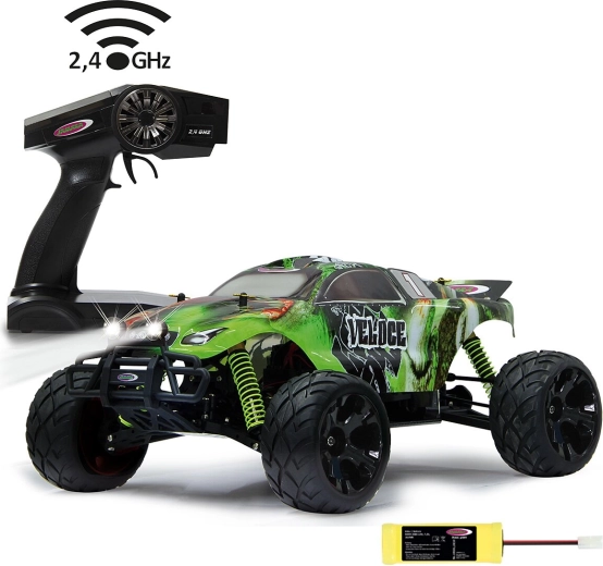 RC monster truck Jamara Veloce 4WD 1:10 with LED lighting
