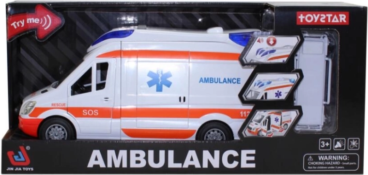 1:14 Ambulance Model with Lights and Sounds