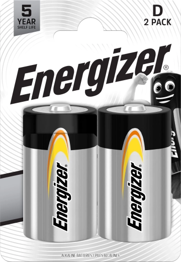 Alkaline Batteries D ENERGIZER Everyday, 1.5 V (2 pcs)