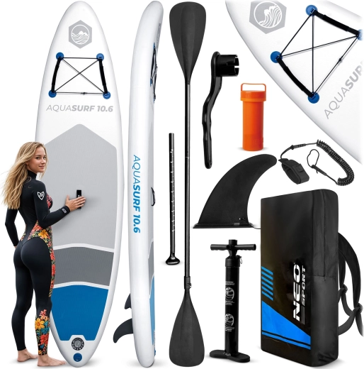 Надуваем падълборд AQUASURF 10'6 (320 × 84 × 15 cm) комплект