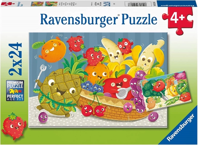 Ravensburger Puzzle Cheeky Fruits 2×24 pieces