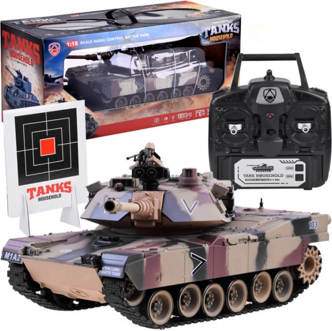 Дистанционно управляван танк US M1A2 1:18