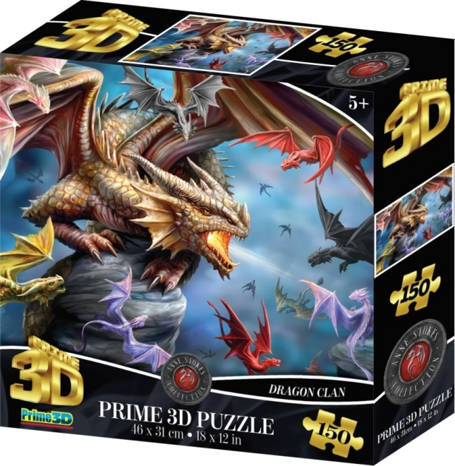 3D пъзел Драконов клан – 150 части
