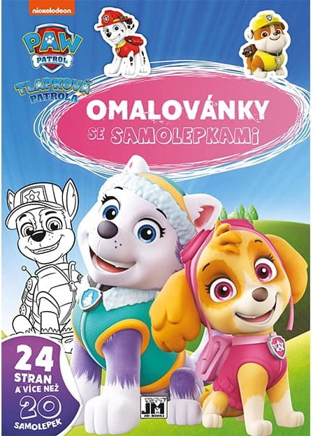 Оцветявки A4 със стикери PAW PATROL