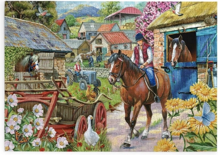 House of Puzzles Horse Ride – 500-Piece Large-Piece Jigsaw Puzzle