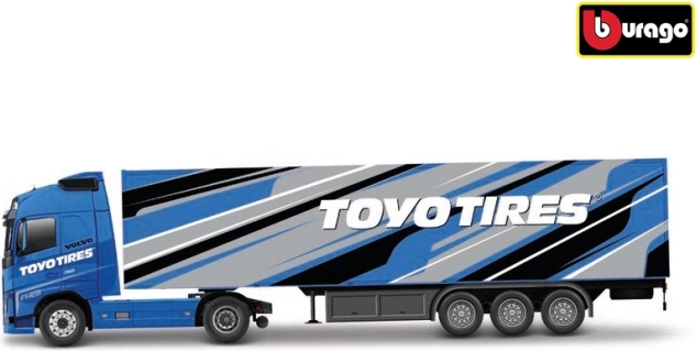 Bburago Volvo FH16 Globetrotter 750 XXL с ремарке Toyo Tires 1:43