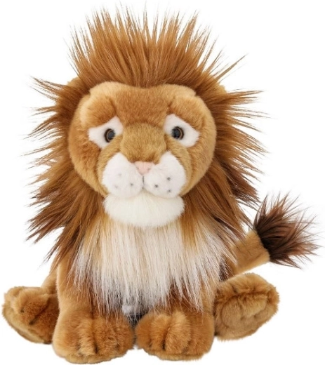 Brown plush lion 25 cm