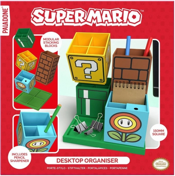 Органайзер Super Mario – модулен държач за моливи с острилка