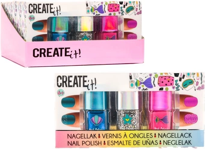 CREATE IT! Mermaid nail polish - 3 pieces