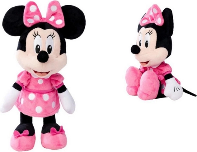 Disney плюшена Мини в розова рокля 45 см