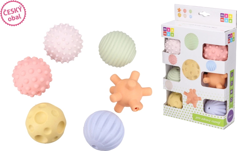 Maamaa Soft Squeaky Balls - 6 pcs