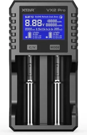 Зарядно за акумулаторни батерии XTAR VX2 Pro