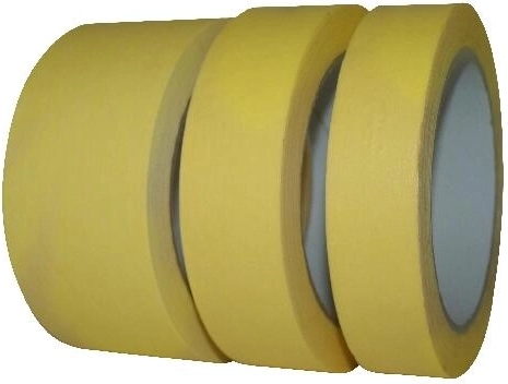 Crepe masking tape 48 mm × 50 m yellow up to 60 °C