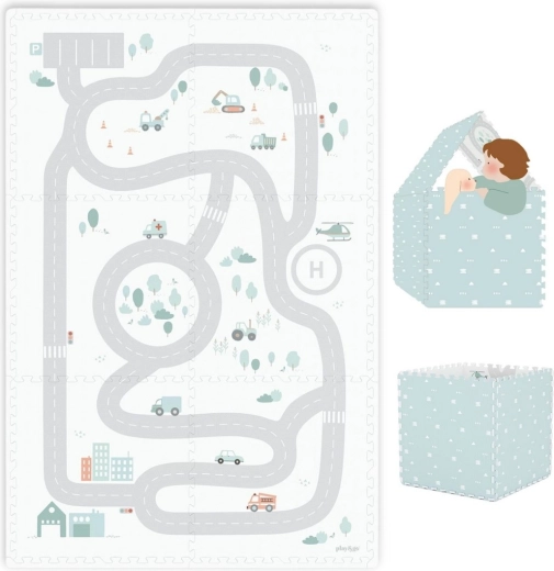 Play&Go tiloo eevaa детска подложка за игра и къщичка road