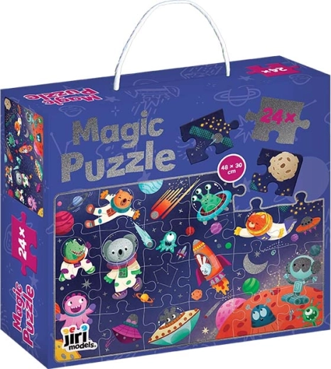 Glittery Space Puzzle in a Box