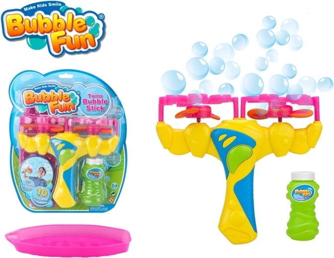 Bubble Fun бълбукалка Double Twinjet с пълнител 118 ml