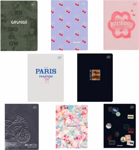 A5 squared school notebook with margin, 60 sheets, Interdruk - 1 piece
