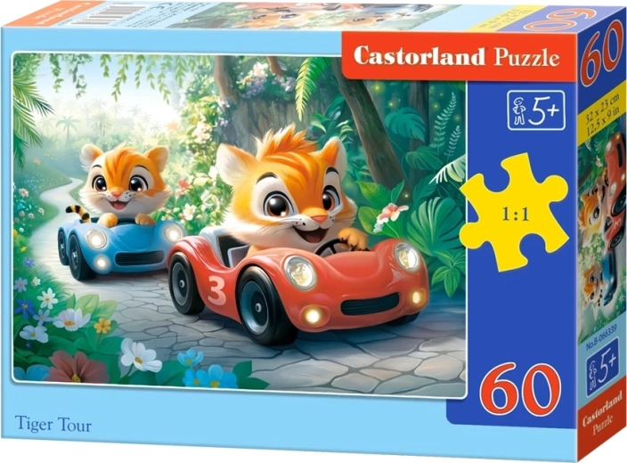 Castorland puzzle Tiger Race, 60 pieces