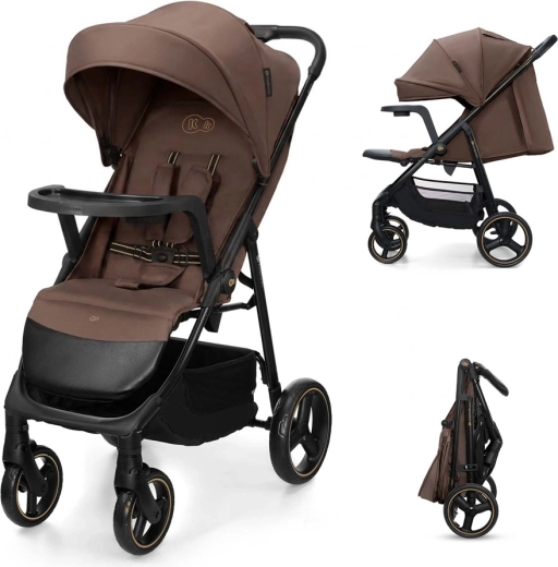 Kinderkraft спортна количка Trig 3 с табличка (tray) velvet mocca