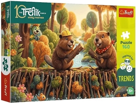 Trefl 160-piece puzzle At the Beaver’s (Treflik Family)