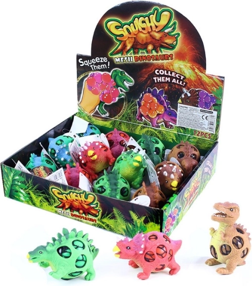 Динозавър антистрес топка с отвори