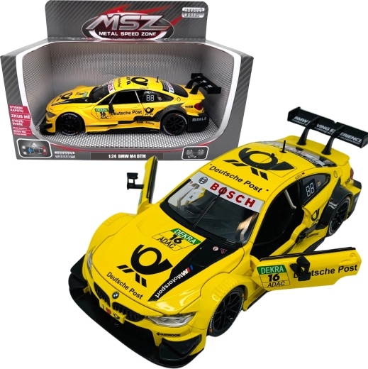Die-cast model BMW M4 DTM 1:24 yellow