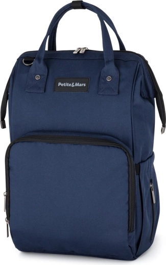 Раница за повиване за детска количка Petite&Mars Jackob Dark Blue