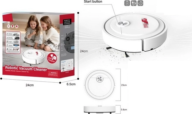 Battery-Powered Robot Vacuum Cleaner