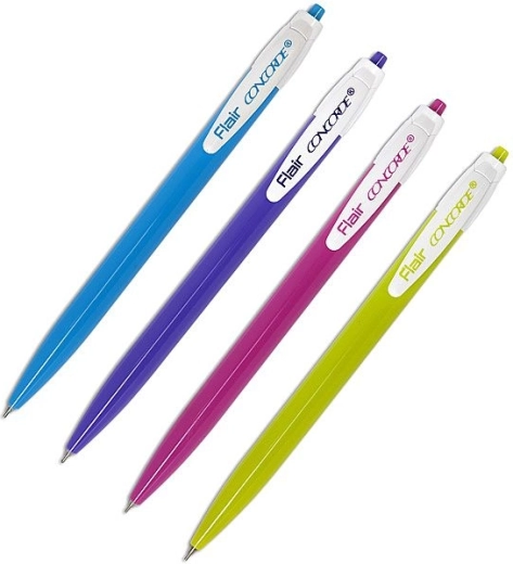 Химикалка CONCORDE Ezee Click, асорти цветове