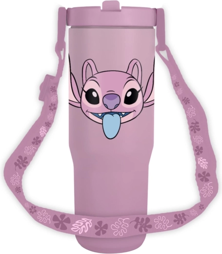 Пътническа чаша с презрамка Lilo and Stitch Angel