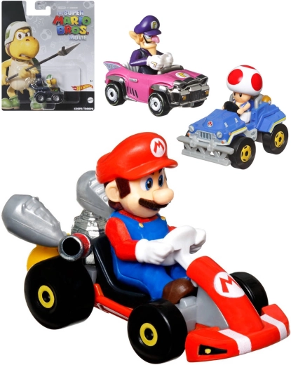 Mattel Hot Wheels Mario Kart метална количка с фигурка - 1 брой