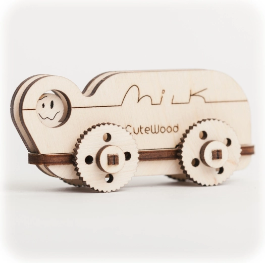 CuteWood wooden 3D puzzle milk truck