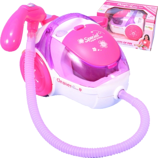Super Cleaner Toy Vacuum – white‑pink