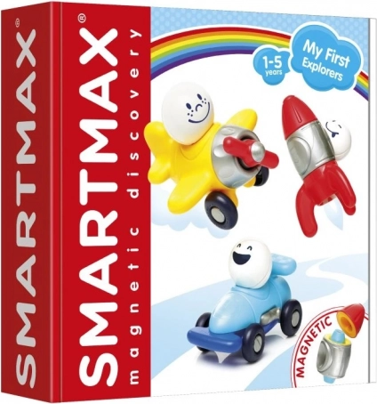 SmartMax Moji първи приключенци – магнитен строителен комплект за деца (16 бр.)