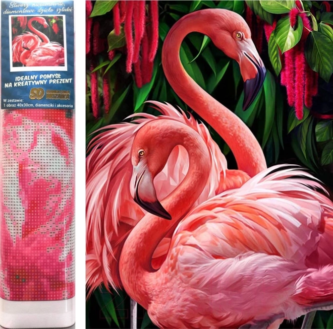 Diamond Painting Flamingos 30x40cm