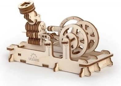 Дървен 3D пъзел UGEARS Въздушен мотор – механичен модел