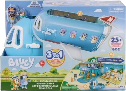 Bluey Самолет 3 в 1 с 2 фигурки