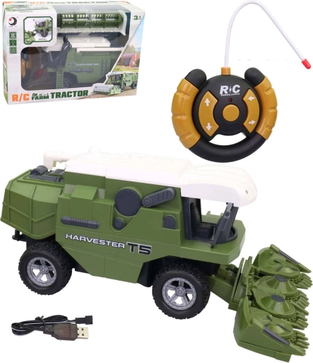 Remote-Controlled Combine Harvester 31 × 13 × 21 cm