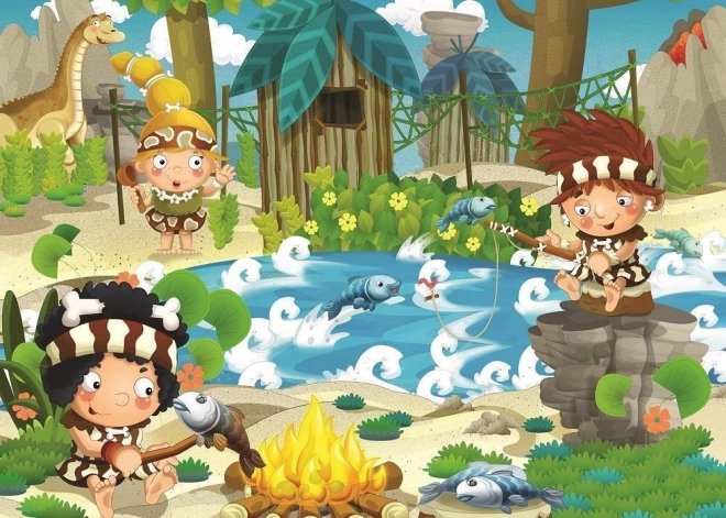 Prehistoric Picnic Puzzle - 100 Pieces