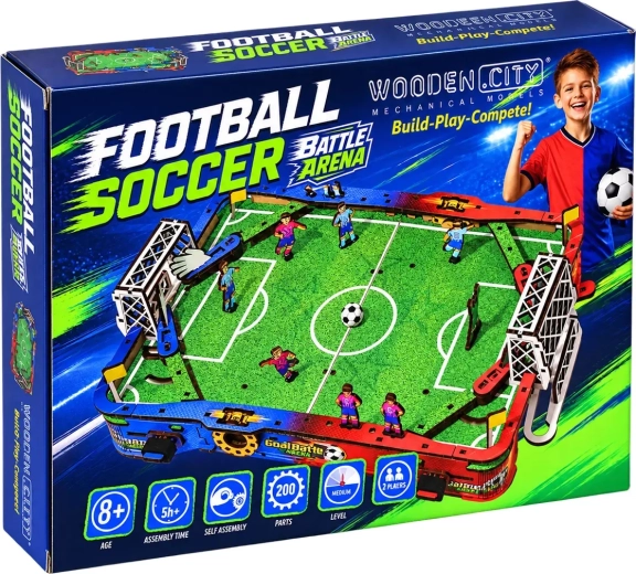 Wooden 3D Puzzle Wooden.City Football Battle Arena