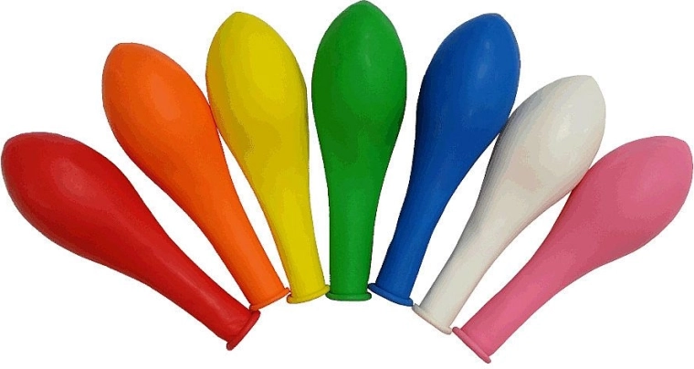 Latex balloons 30 cm – color mix, 12 pcs