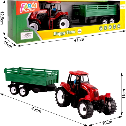 Tractor with Trailer 43 cm