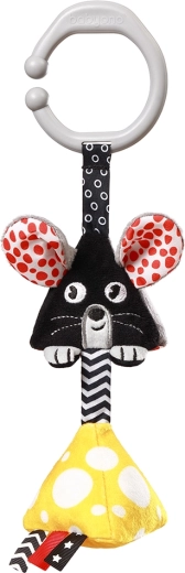 Висяща контрастна играчка на С-пръстен Mouse 0 м+ BABYONO