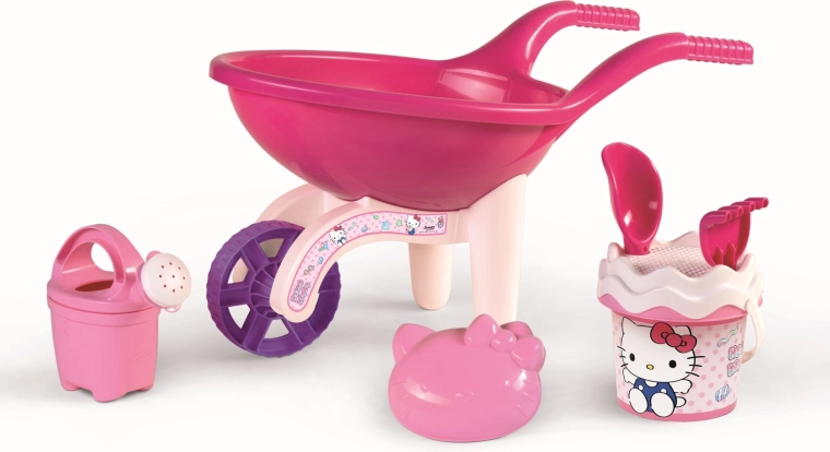 Androni wheelbarrow HELLO KITTY with sand set, large