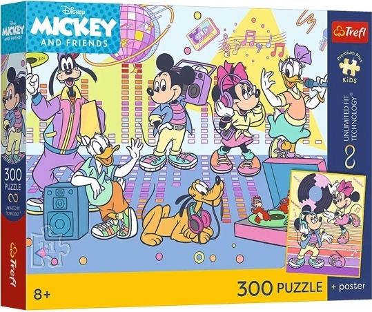 Trefl Disney Мики и приятели – пъзел 300 части с плакат